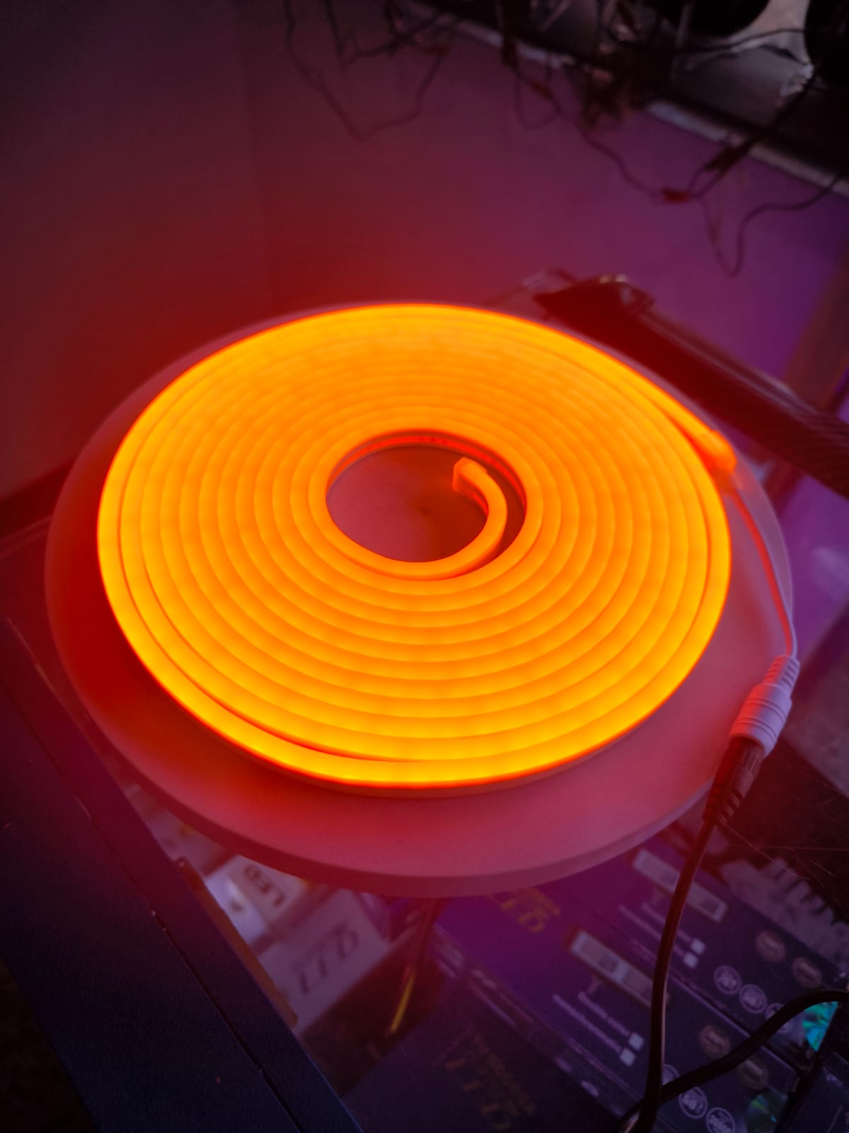 CINTA NEON 12 VOLTIOS (FLEX) - NEOFLEX: NARANJA